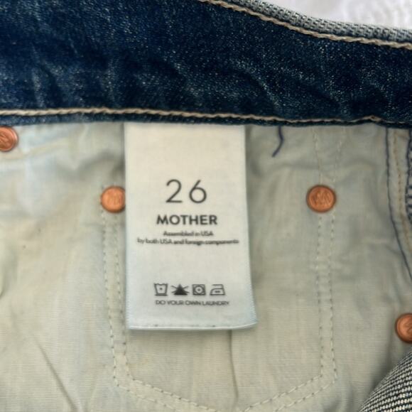 MOTHER Denim The Trickster Straight Ankle Jeans in Born to be Bitten Size 26 - Picture 6 of 7